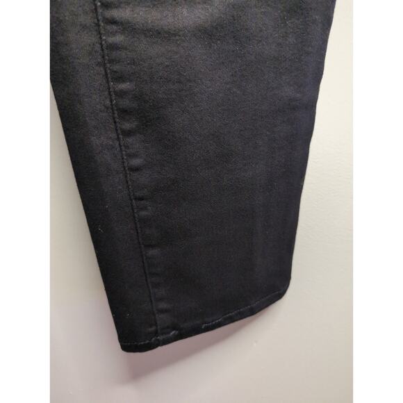 Good American Curve Straight never fade high rise black denim jeans 16 - Picture 7 of 10